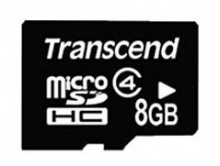   microSDHC 8Gb class4 + adapter Transcend (TS8GUSDHC4)
