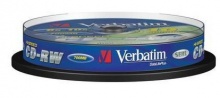  CD-RW Verbatim 700Mb 10x Cake Box DataLife+ (10) 43480