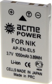  ACME POWER AP-EN-EL5  NIKON (3.7V,1050mAh, Li-ion)
