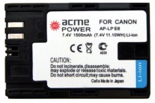     AcmePower AP-LP-E6 : Canon EOS 5D MarkII/5D MarkIII/60D/60Da/7D