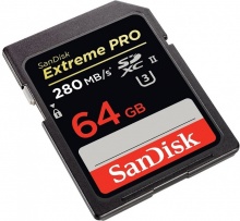   SDXC 64Gb Sandisk SDSDXPB-064G-G46 Extreme Pro 280MB/s UHS-II