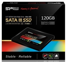  SSD Silicon Power SATA-III 120Gb SP120GBSS3S55S25 S55 2.5" w440Mb/s