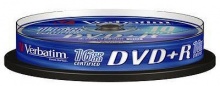  DVD+R Verbatim 4.7Gb 16x Cake Box (10) 43498