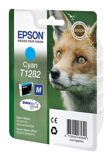 Струйный картридж EPSON C13T12824011 T1282 голубой для S22/SX125.