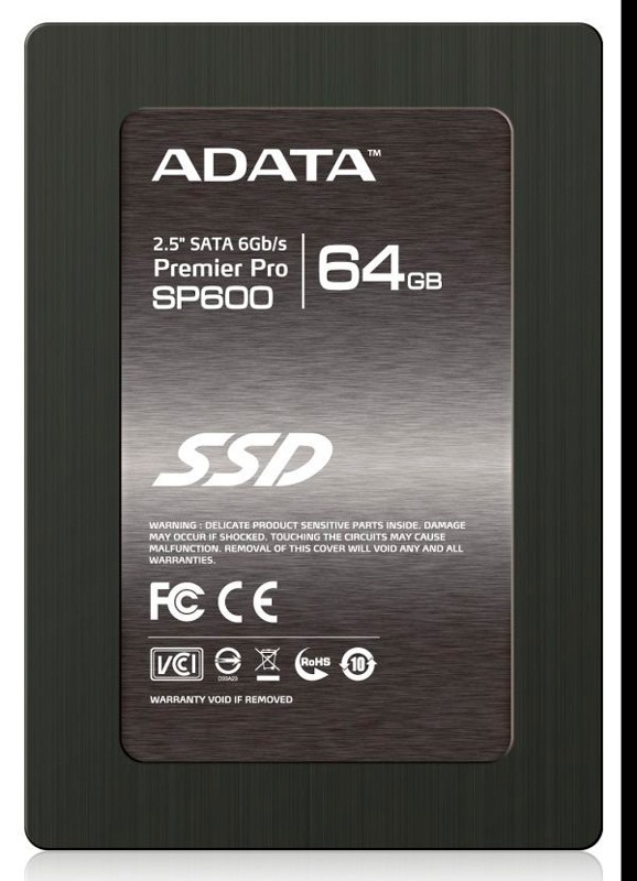 Накопитель SSD A-Data Original SATA-III 64Gb SP600 2.5" w505Mb/s