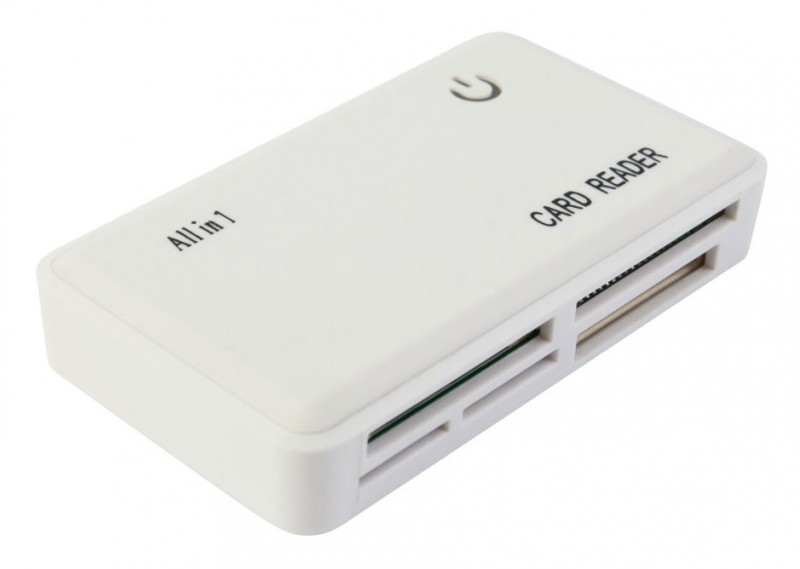 Устройство чтения карт памяти PC Pet CR-211RWH белый (24-in-1) USB2.0 ext CF/SD/microSD/MMC/RS-MMC/M