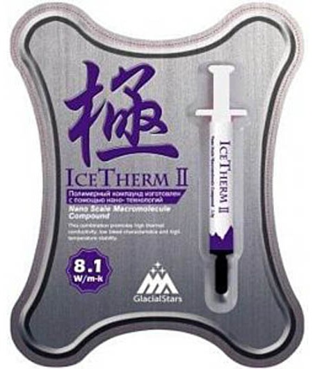 Термопаста Glacialtech IceTherm I шприц 1.5гр t.conductivity 4.5 W/m-K