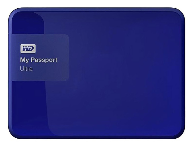 Жесткий диск WD Original USB 3.0 500Gb WDBBRL5000ABL-EEUE My Passport Ultra (5400 об/мин) 2.5" синий