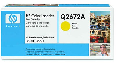 Тонер картридж HP Q2672A yellow for Color LaserJet 3500/3700