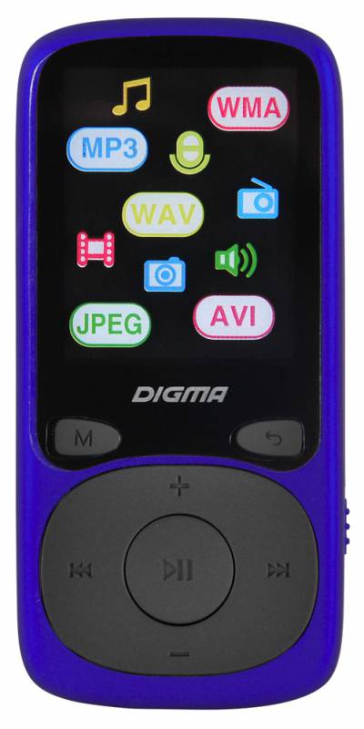 Плеер Flash Digma B3 8Gb синий/1.8"/FM/microSD