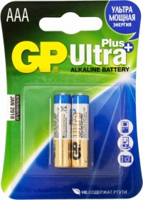 Батарея GP Ultra Plus Alkaline 24AUP LR03 AAA (2шт. уп)