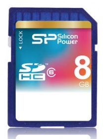 Флеш карта SDHC 8Gb Class6 Silicon Power SP008GBSDH006V10
