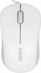 Мышь Rapoo N1130 белый/серый оптическая (1000dpi) USB2.0 (2but)