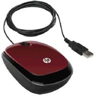 Мышь HP X1200 красный оптическая (1200dpi) USB (2but)
