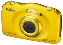 Фотоаппарат Nikon CoolPix W100 желтый 13.2Mpix Zoom3x 2.7" 1080p 22Mb SDXC/SD/SDHC CMOS 1x3.1 5minF 