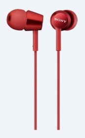 Гарнитура вкладыши Sony MDREX150APR.E 1.2м красный проводные (в ушной раковине)