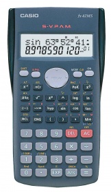 Калькулятор научный Casio FX-82MS 10+2 разряда серый 240 функций питание от батареи