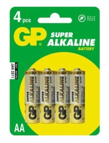 Батарея GP Super Alkaline 15A LR6 AA (4шт. уп)