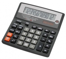Калькулятор бухгалтерский Citizen SDC-620II черный 12-разрядный 2-е питание, 00, TAX, mark up, GT, A