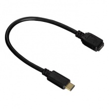 Кабель USB3.1 Hama 00135713 USB Type-C/USB 2.0 Type Micro 0.15м экран. Позолоченные контакты