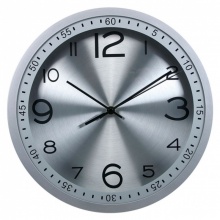 Часы настенные Бюрократ  WallC-R05P/silver аналоговые