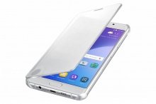 Чехол (клип-кейс) Samsung для Samsung Galaxy A7 (2016) Clear View Cover серебристый (EF-ZA710CSEGRU)