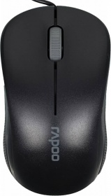 Мышь Rapoo N1130 черный оптическая (1000dpi) USB2.0 (2but)