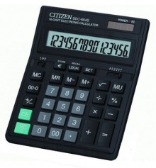 Калькулятор бухгалтерский Citizen SDC-664S черный 16-разр. 2-е питание, 00, конвертация валют, mark 