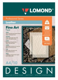 Бумага Lomond 0917041 A4/200г/м2/10л. матовая "Кожа" для струйной печати ярко-белая дизайнерская