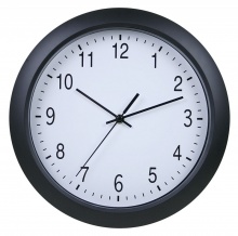 Часы настенные Бюрократ WallC-R02P/black аналоговые
