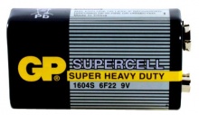 Батарея GP Supercell 1604S 6F22 9V (1шт. уп)