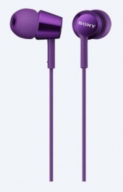 Наушники вкладыши Sony MDREX150V.E 1.2м фиолетовый проводные (в ушной раковине)