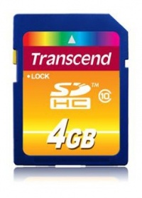 Флеш карта SDHC 4Gb class10 SD 3.0 SPD Transcend (TS4GSDHC10)