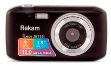 Фотоаппарат Rekam iLook S755i черный 12Mpix 1.8" SD/MMC CMOS/Li-Ion