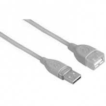 Кабель Hama H-78400 USB 2.0 A-A (m-f) удлинительный 5.0 м 1зв серый