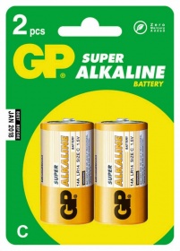 Батарея GP Super Alkaline 14A LR14 C (2шт. уп)