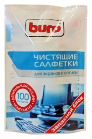 Салфетки Buro BU-Zscreen для экранов мониторов/плазменных/ЖК телевизоров/ноутбуков мягкая упаковка 1