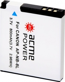 Аккумулятор для фотокамеры AcmePower AP-NB-8L 700mAh 3.7V Li-Ion