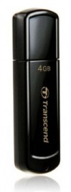 Флеш Диск Transcend 4Gb Jetflash 350 TS4GJF350 USB2.0 черный
