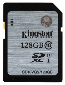 Флеш карта SDXC 128Gb Class10 Kingston SD10VG2/128GB