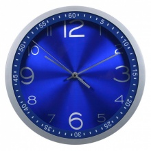 Часы настенные Бюрократ  WallC-R05P/blue аналоговые
