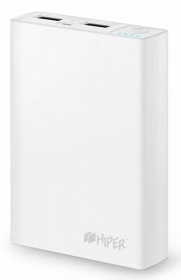 Мобильный аккумулятор Hiper RP8500 Li-Ion 8500mAh 2.1A+1A белый 2xUSB
