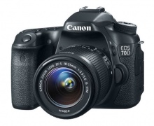 PhotoCamera Canon EOS 70D black 20Mpix 18-55 IS STM 3" 1080p SD DP-CMOS WiFi GPS LP-E6