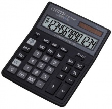 Калькулятор бухгалтерский Citizen SDC-414N черный 14-разр. 2-е питание, 000, 00, MII, mark up, A0234