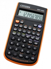Калькулятор научный Citizen SRP-145NOR 8+2 разряда черный/оранжевый 86 функций питание от батареи