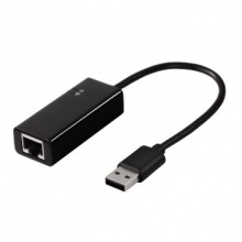 Адаптер Hama H-49244 Fast Eth. USB2.0-RJ 45(8p8с)10/100 Мбит/с светодиод.индикация Wind./MacOS черн
