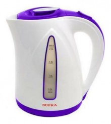 Чайник Supra KES-2004 фиолетовый/белый 2л. 2200Вт (корпус: пластик)