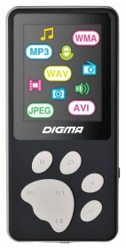 Плеер Flash Digma S3 4Gb черный/серый/1.8"/FM/microSD