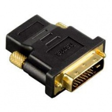 Адаптер Hama H-34035 HDMI (f) - DVI/D (m) позолоченные штекеры черный