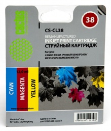   Cactus CS-CL38   Canon PIXMA iP1800/iP2500/iP2600 MP210 (9ml)